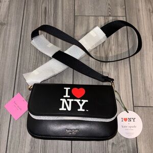 Kate Spade Black I Love NY Crossbody Bag